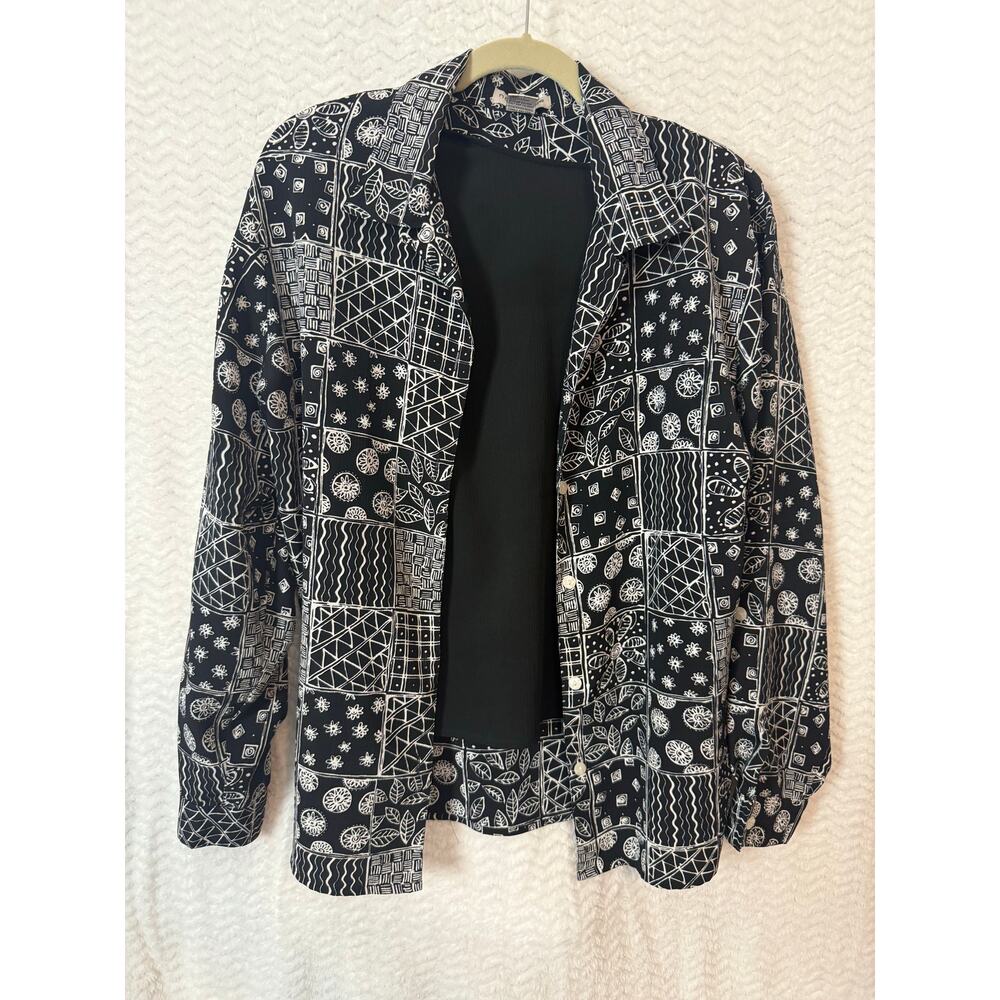 Notions Brand blouse with a built in tank layering size 1X